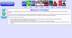 Desktop Screenshot of csharphelper.com